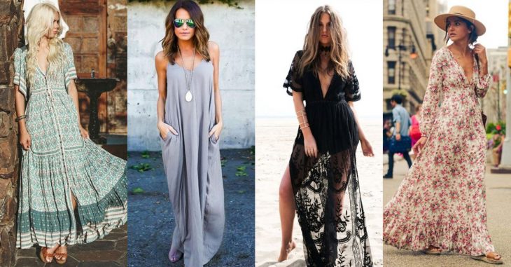 15 Tipos maxivestidos mantenerte en primavera