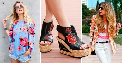 20 Pruebas de que los estampados de flores grandes serán la tendencia en 2018