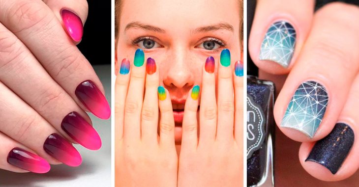 20 Uñas degradadas para llevar varios tonos en uno