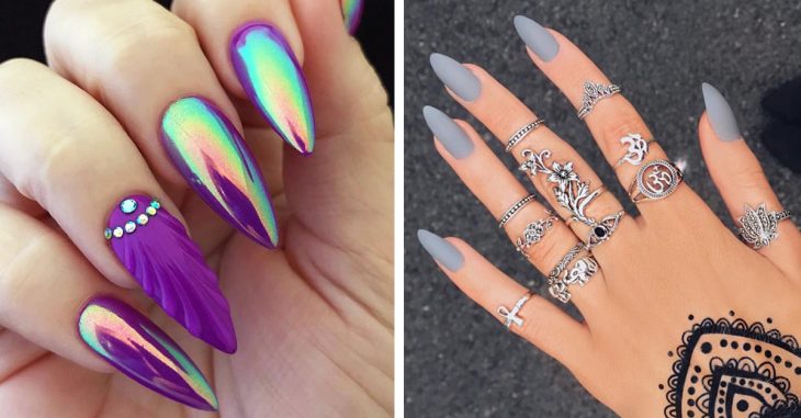 15 Diseños de uñas Stiletto que te van enamorar de inmediato