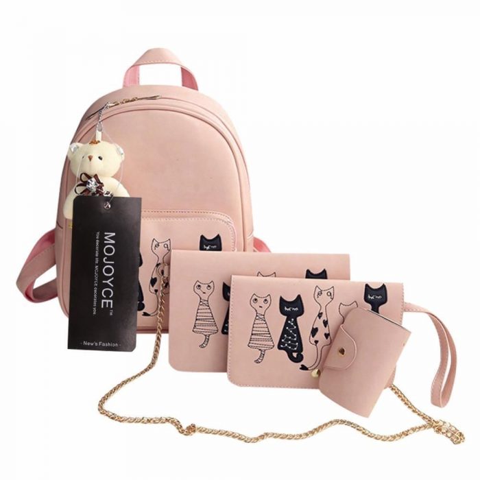 set de bolsos para mujer gatito