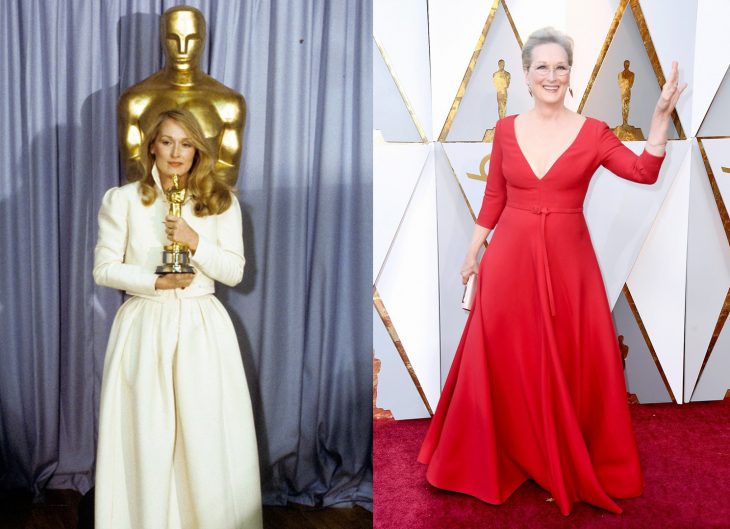 Actrices su primera alfombra roja premios oscar vs actualidad 