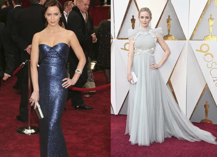 Actrices su primera alfombra roja premios oscar vs actualidad 