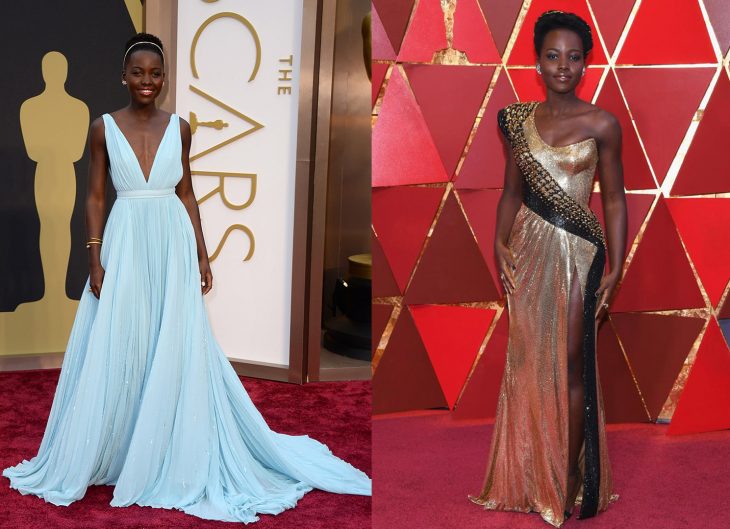 Actrices su primera alfombra roja premios oscar vs actualidad 