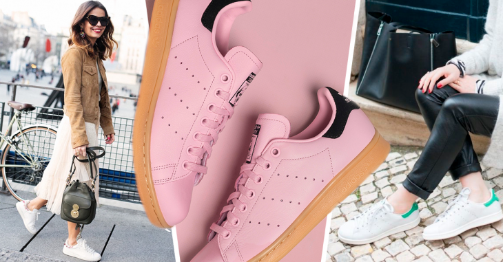 Adidas Stan Smiths In Cotton Candy