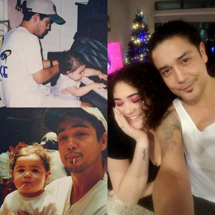 Chris Perez esposo de selena quintanilla junto a sus hijos 