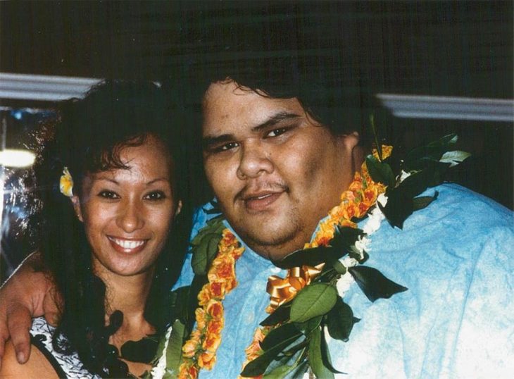 Cantante Israel Kamakawiwo’ole y su esposa Marlene Ah