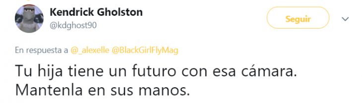 Comentarios en Twitter sobre un aniña de 9 años que es fotógrafa 