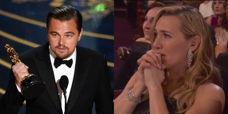 Kate Winslet y Leo DiCaprio juntos en los oscar 2016