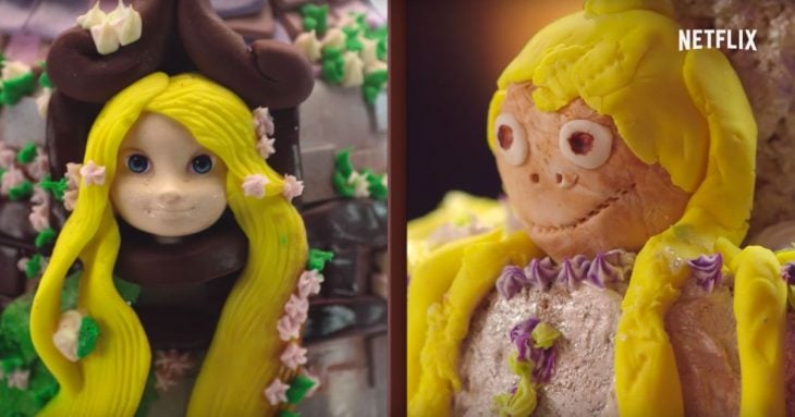 Pastel de una princesa vs el pastelmal hecho 