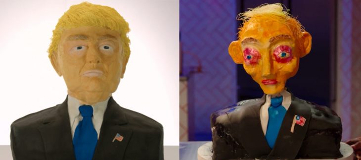 Pastel de Donald trump mal hecho