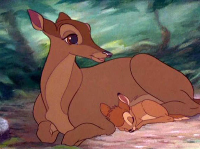 Escena de la película de Bambi