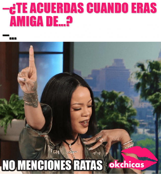 Meme de mejores amigas que no mencionan a sus exparejas