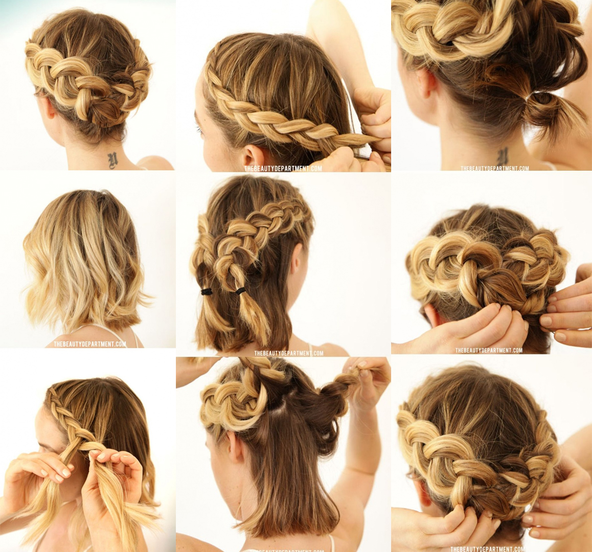 20 Estilos diferentes de trenzas que te volverán una fanática de este  peinado  Braids for short hair Hair life Short wedding hair