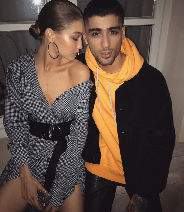 Zayn Malik y Gigi Hadid juntos en una foto de Instagram 