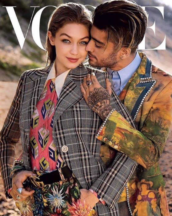 Zayn Malik y Gigi Hadid juntos en la portada de Vogue 