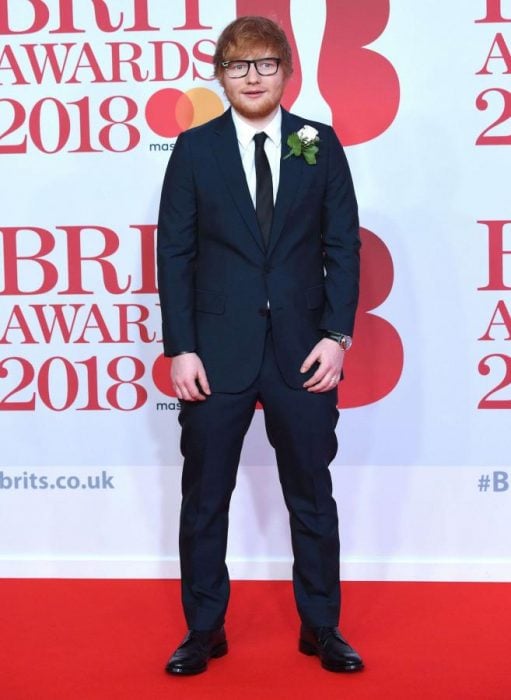ed sheeran en la gala de los Brit awards 2018
