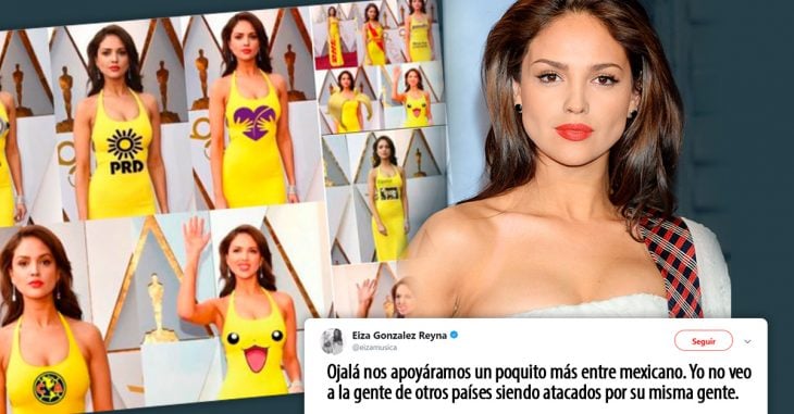 Eiza Gonzáles respondió a las criticas sobre su vestido e impacto con otro diseño