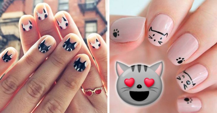 15 Lindos diseños de manicura para las amantes de los gatos