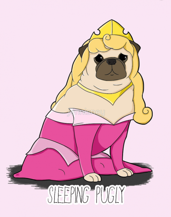 caricaturas de pugs