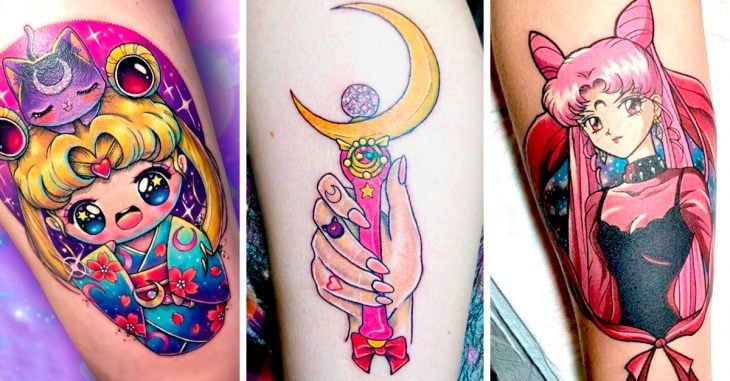 15 Increíbles tatuajes de Sailor Moon que te fascinarán en el nombre de la luna