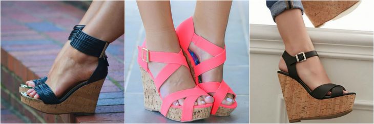 wedges de tacon de corcho