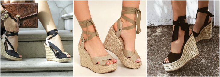 wedges de tacon de mecate