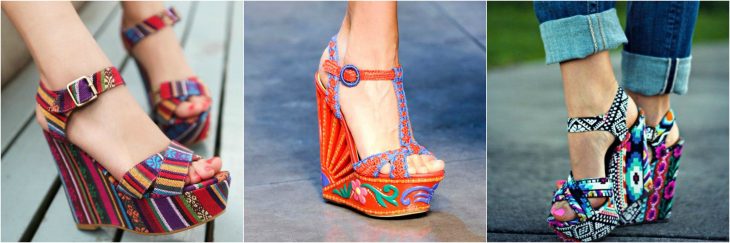 wedges de estampados chingones