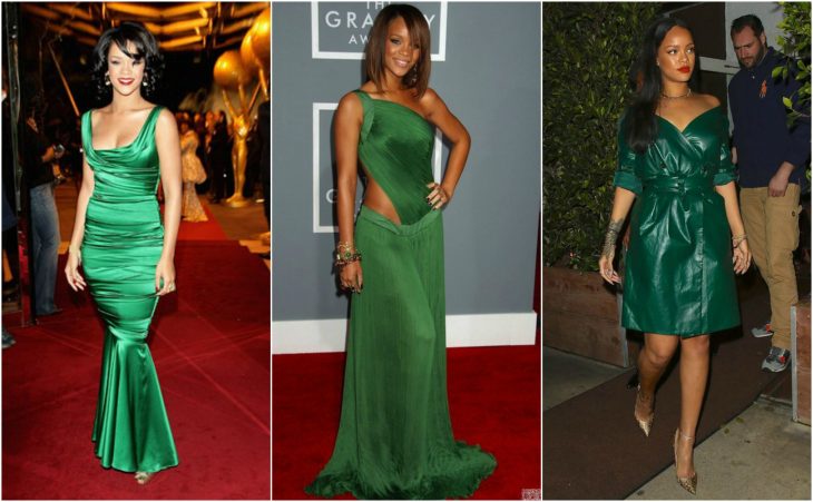  vestidos de rihanna vestidos verdes