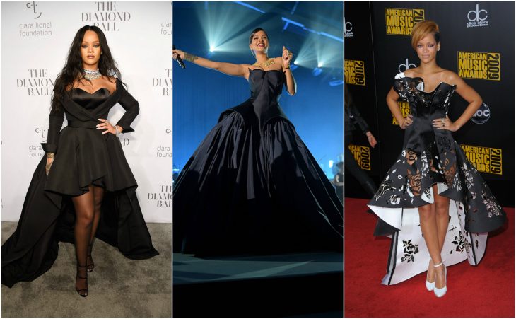 rihanna vestidos negros