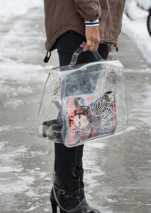 Bolso transparente de chanel