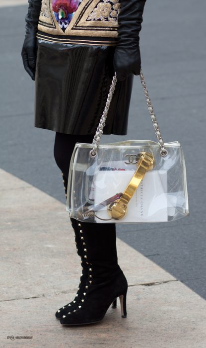 Bolsa transparente de chanel