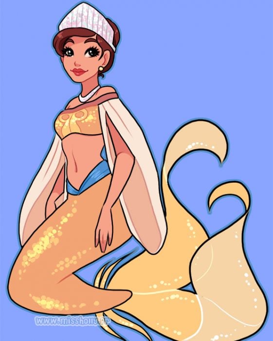 diseño de Anastasia como sirena