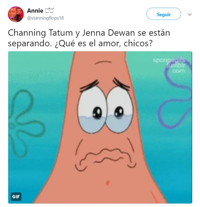 Comentarios en twitter de la separación de Jenna Dewan y Channing Tatum 