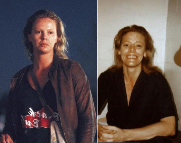 Charlize Theron como Aileen Wuornos en Monster 