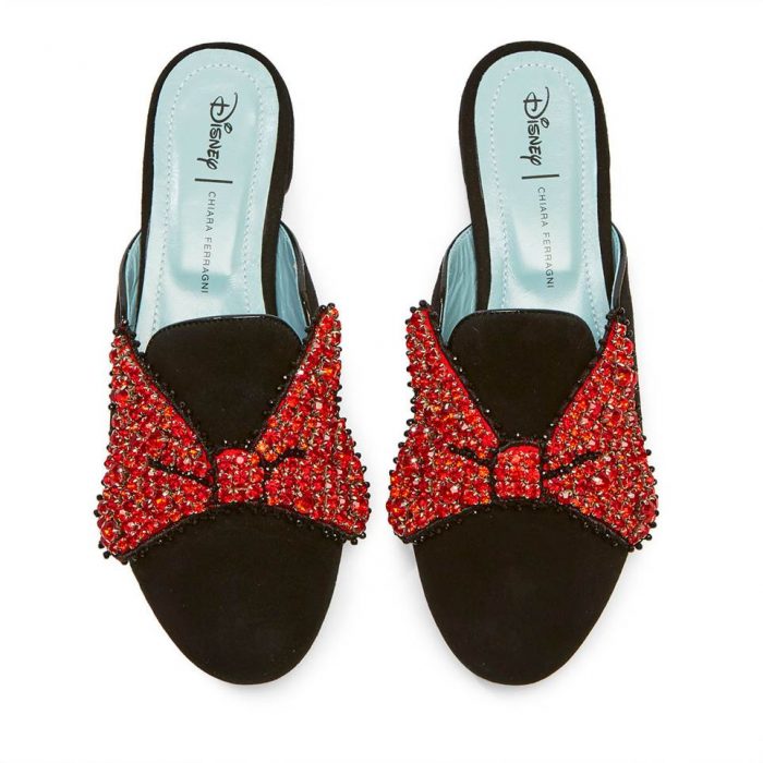 Chiara Ferragni for Disney mules con lazo y piedras