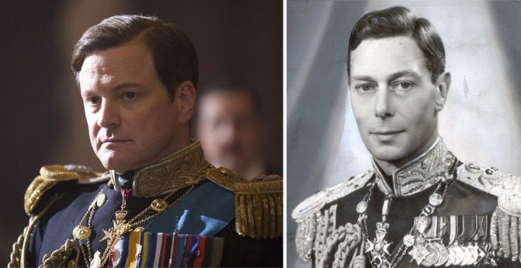 Colin Firth como el Rey George VI en The King Speech