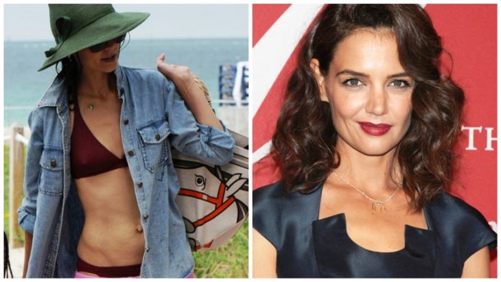 Katie Holmes mostrando sus estrías 