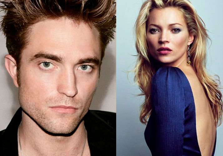 Robert Pattinson junto a Kate Moss