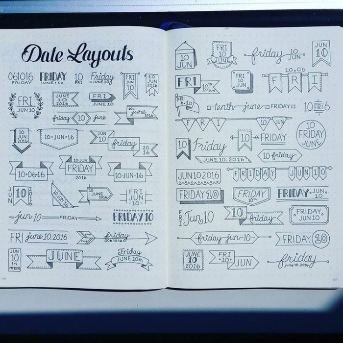 Notas inspiradoras bullet journal