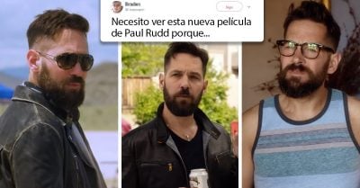 Paul Rudd demuestra que la barba tiene poderes de atracción; se ve más guapo que nunca