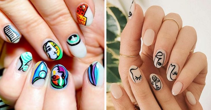 15 manicuras al estilo Picasso que te harán amar el arte