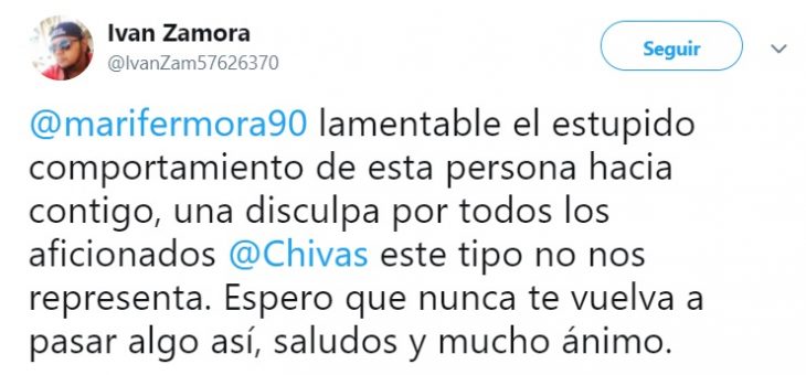 Comentario en Twitter de una reportera que fue acosada en Guadalajara 