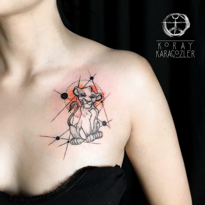 Tatuaje de Disney inspirado en el rey león