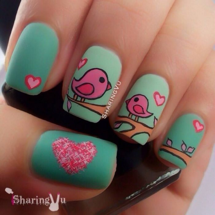 Uñas con diseños de animales 