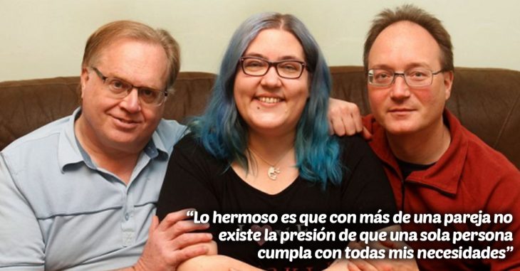 Esta mujer vive con su esposo, su prometido y dos novios; todos se juran amor