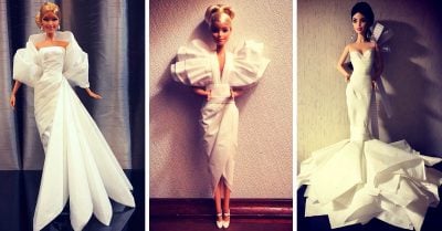 Hombre obsesionado con muñecas viste Barbie de papel; aquí sus 15 mejores diseños