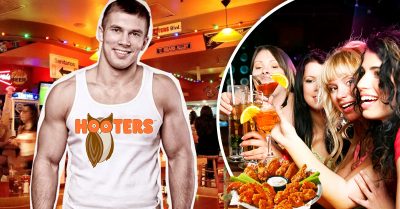 ¡Por fin llegan los hombres a Hooters! Ahora atienden mesas en shortcito