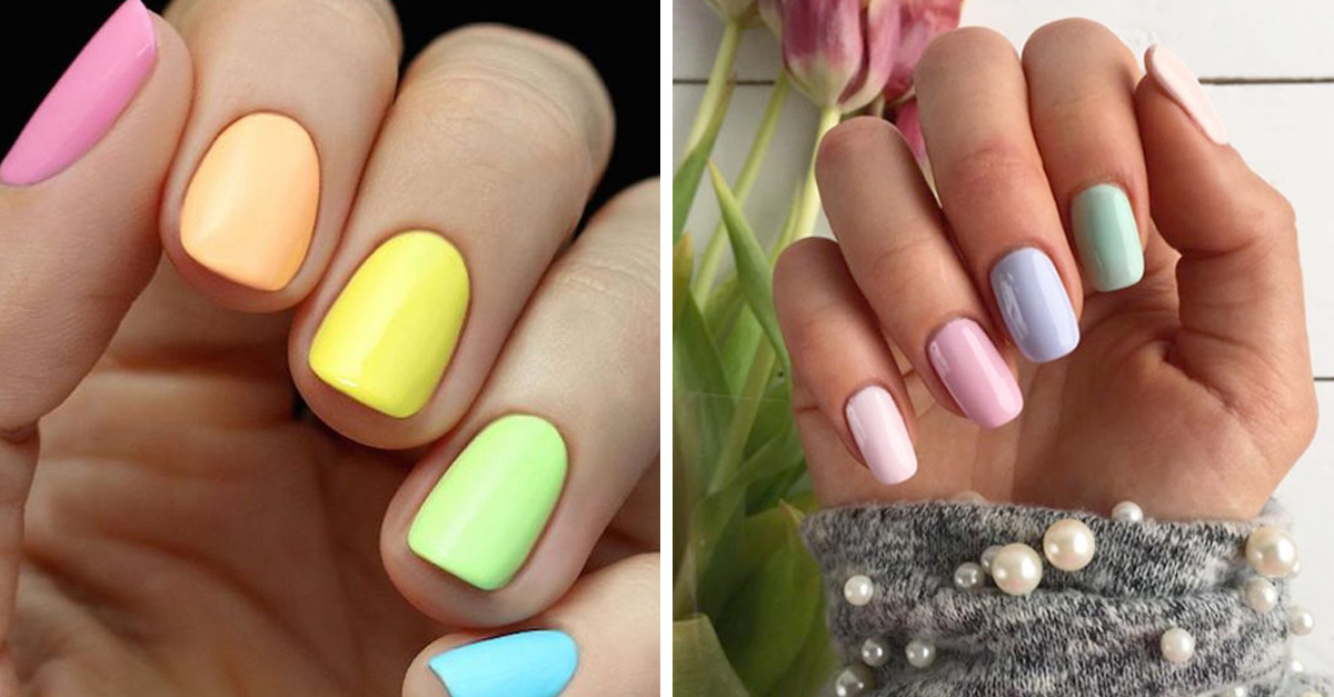 Luce tus uñas con estas ideas en color pastel.