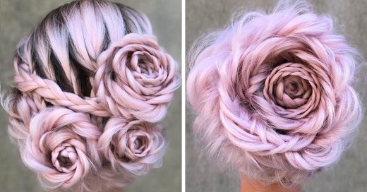 La nueva tendencia en Instagram trenzas de rosa son hermosas